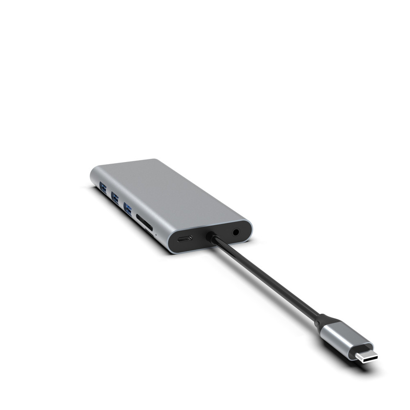5-In-1 USB C Hub Dengan Ethernet USB A Rj45 Adaptor Tipe C Docking Station MacBook