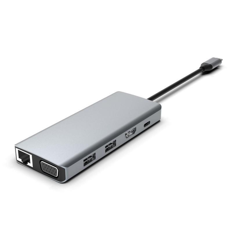 11-In-1 USB C Docking Station Multiport Hub HDMI 4K 60Hz SD/TF Card Reader 3*USB 3.0/100W Daya