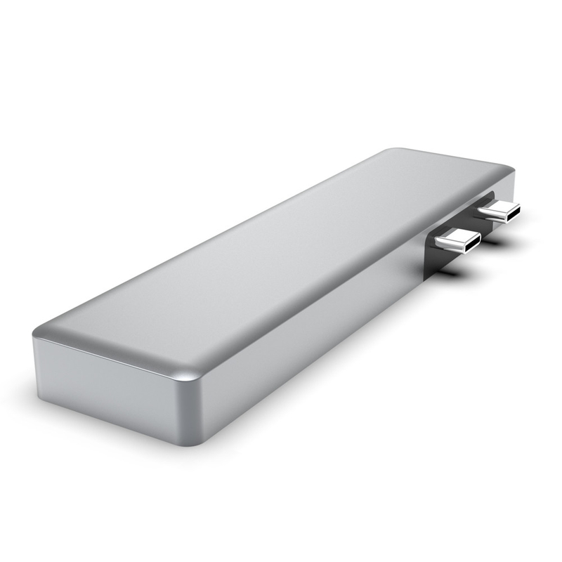 Adaptor dual usb c Hub khusus Dock 6-in-1 HDTV Dock Hub USB yang dapat disesuaikan untuk MacBook