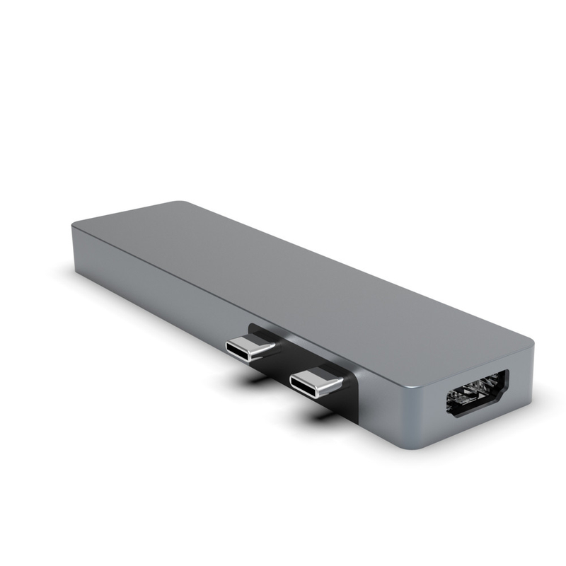 USB-C Hub 7-in-2 Kompatibel dengan Thunderbolt 3 USB C Port 4K HDMI untuk Mackbook MacBook Pro