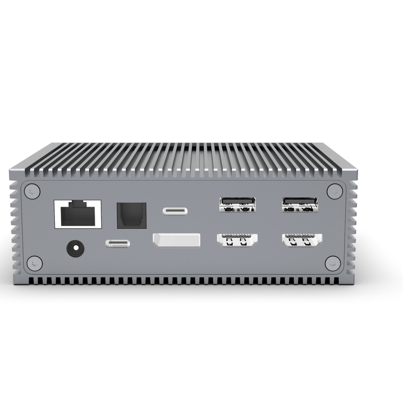 DC006 4K HDMI Docking Station dengan port USB-A USB3.1 Type A mendukung 10Gbps untuk MacBook Pro