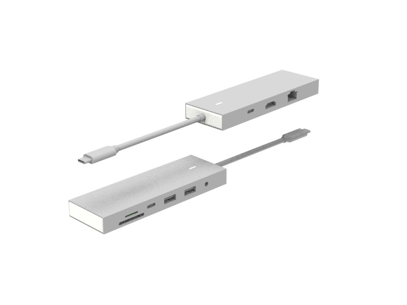 Type C ke USB 3.0 Adapter USB C Hub 9 In 1 Docking Station 4K HDMI PD Data 6 Port Type C Usb Hub