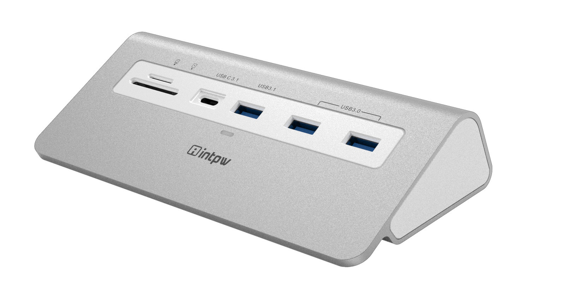 9-in-1 USB C hub Multiport Adapter dengan 4K HDMI PD 100W USB-A dan SD / TF card reader