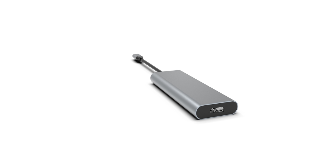 Adaptor USB tipe C Multiport Adaptor Hub Dengan Ethernet 4K HDMI 3 USB 3.0 Port 100W PD Kompatibel