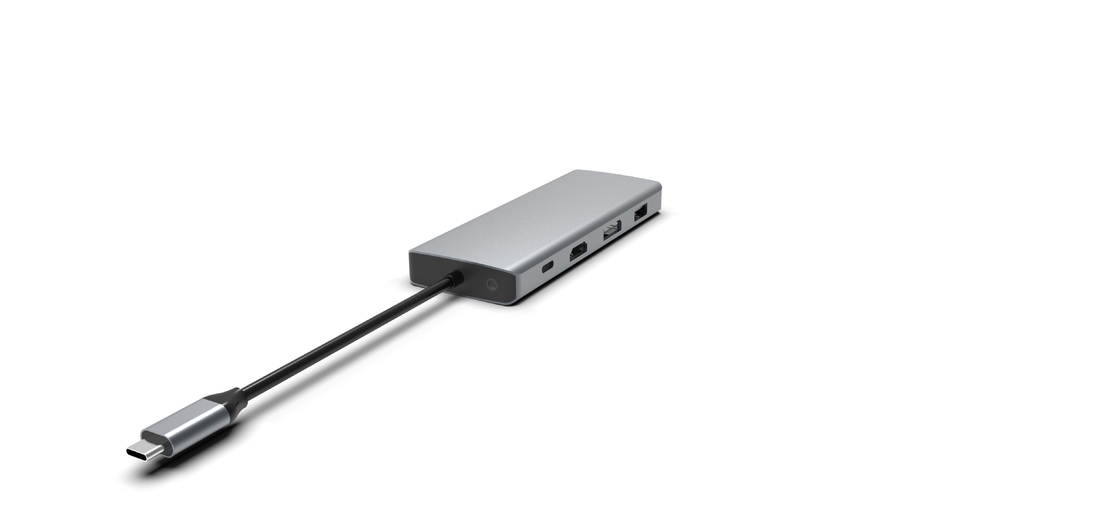 USB C Hub Docking Station Untuk MacBook Laptop USB C Untuk Dual HDMI Monitor Untuk Windows USB C Hub Adaptor