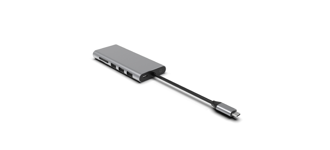 Macbook USB Adapter Untuk Macbook Air 5 In 1 Multi Port 4K Usb Type C Slim 3.0