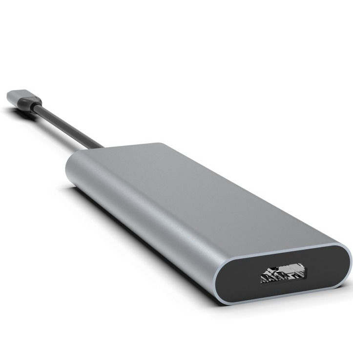 Adaptor USB-C Hub Berkecepatan Tinggi dengan USB 3.0 HDMI PD Charging Custom Logo Tersedia untuk