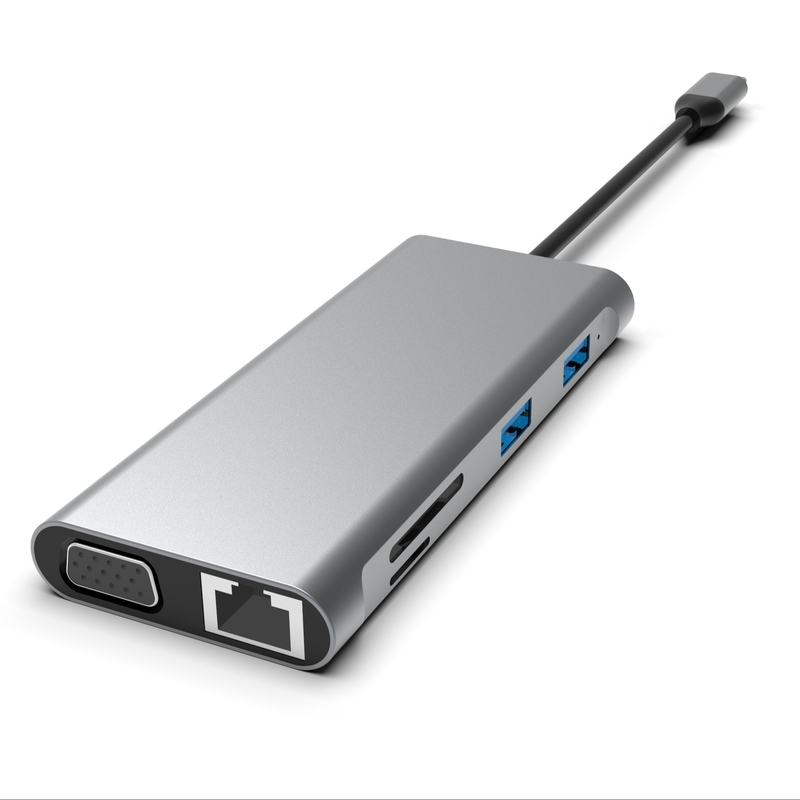12 in 1 USB C Hub Triple Display Docking Station Dual HDMI VGA USB C & A Data Port Dock