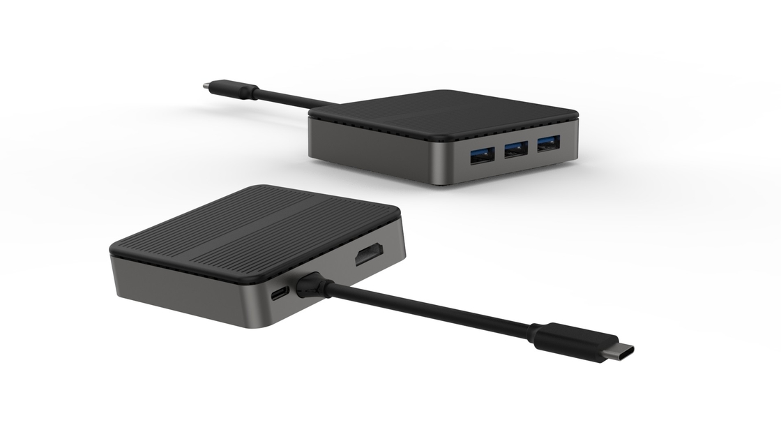 3 In 1 USB C Adapter USB C Ke HDMI Multiport Adapter Type-C Hub Dengan 4K HDMI Port PD M Pengisian USB 3.0 OTG Daax 100Wta