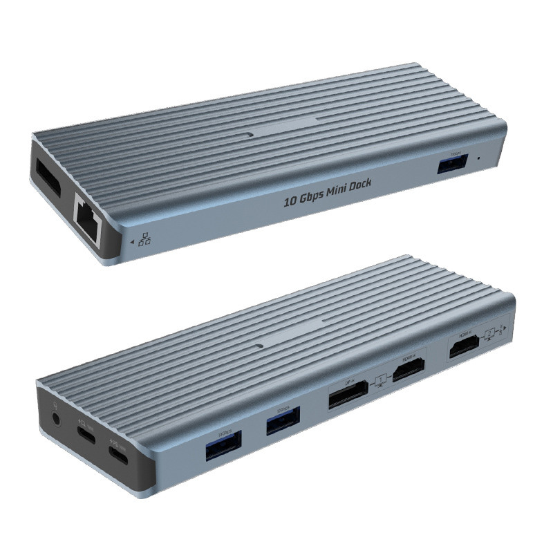 11-In-1 Multi-Function USB-C Docking Station USB 3.0 Type C Gaming Audio Reader RJ45 HDMI