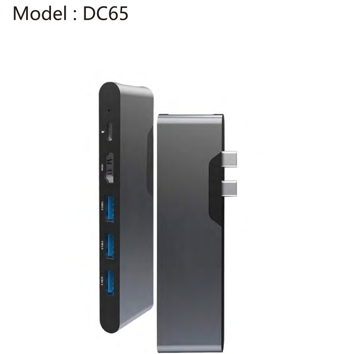 7-In-2 USB C Multiport Hub HDMI Adapter USB 3.0 SD TF Card Reader Untuk MacBook Pro