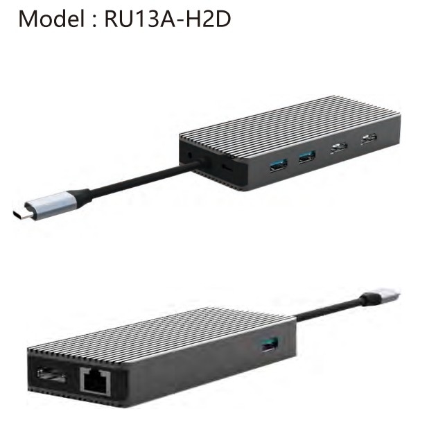 9 in 1 Gigabit Ethernet USB C hub adaptor dengan 4K HDMI DP port untuk laptop Macbook