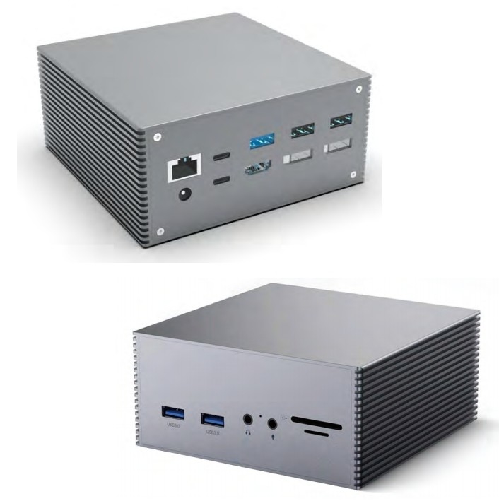 16 In 1 Thunderbolt 4 Docking Station 3 Monitor Mac USB 3.0 Universal Laptop DP USB C Dengan Pasokan Listrik DC