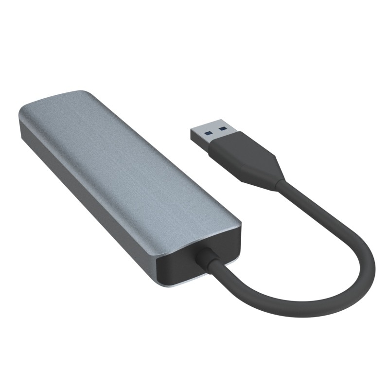 All In One USB A Hub Multiple USB 3.0 Hub Transfer data yang mudah 5Gbps Dukungan daya Mac