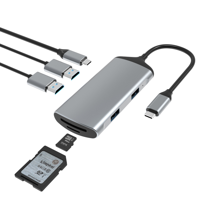 10/100/1000 Mbps Ethernet USB C Adapter Kompatibel dengan Windows/ MacOS/ Android/ Linux Hingga 10Gbps Kecepatan Transfer Data