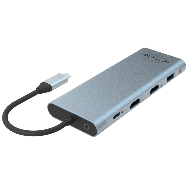 Adaptor Hub Multifungsi USB Tipe C 11 dalam 1 Untuk Laptop Dan Ponsel