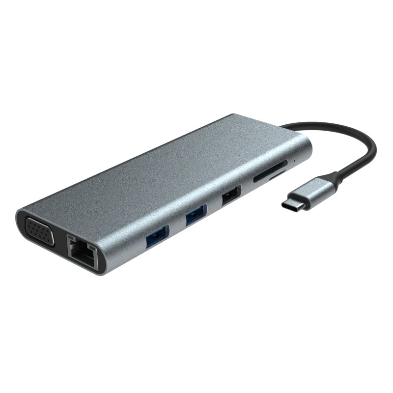 Macbook Pro USB-A Adaptor HDMI Usb C Dengan Plug And Play 5V / 1A Daya Keluar
