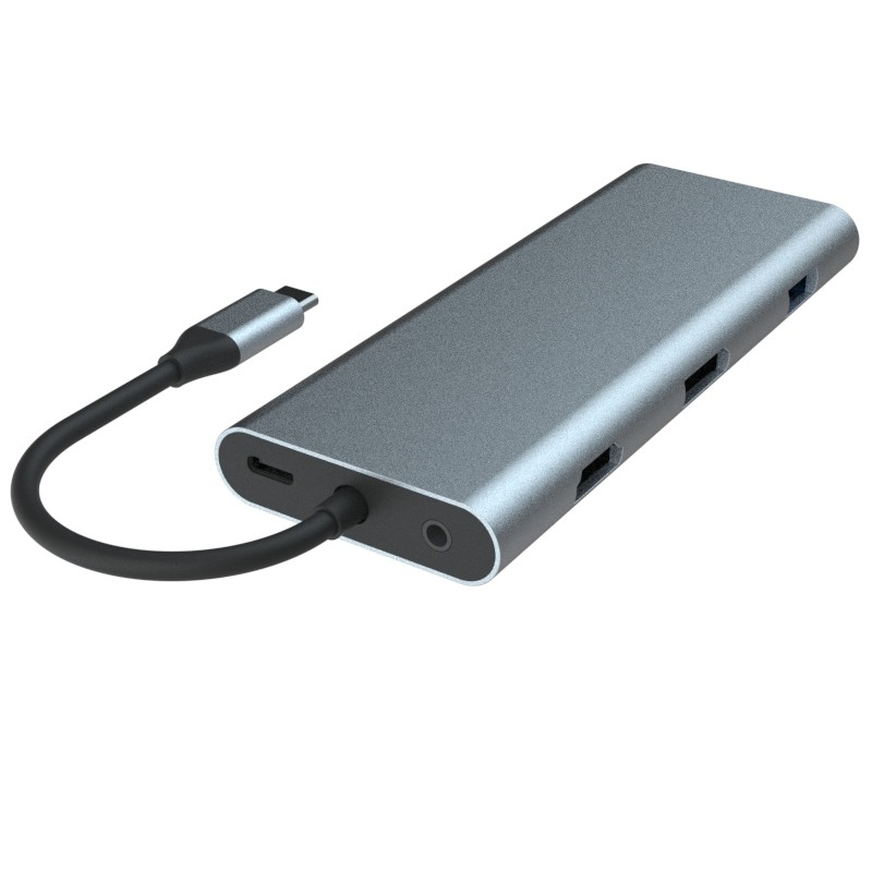 Macbook Pro USB-A Adaptor HDMI Usb C Dengan Plug And Play 5V / 1A Daya Keluar