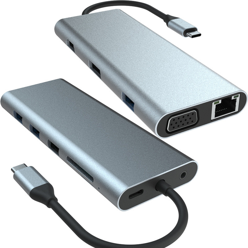 Macbook Pro USB-A Adaptor HDMI Usb C Dengan Plug And Play 5V / 1A Daya Keluar