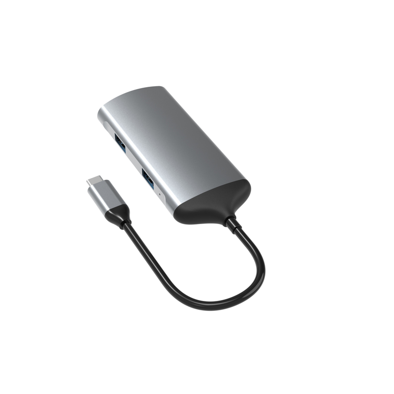 Dukungan tampilan 60Hz/30Hz Adaptor USB Tipe-C untuk koneksi bebas repot