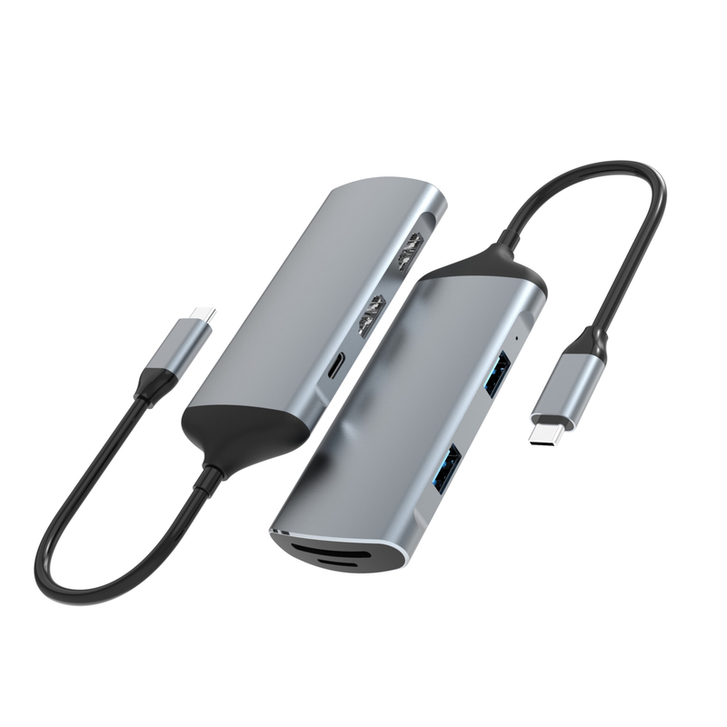 Dukungan tampilan 60Hz/30Hz Adaptor USB Tipe-C untuk koneksi bebas repot
