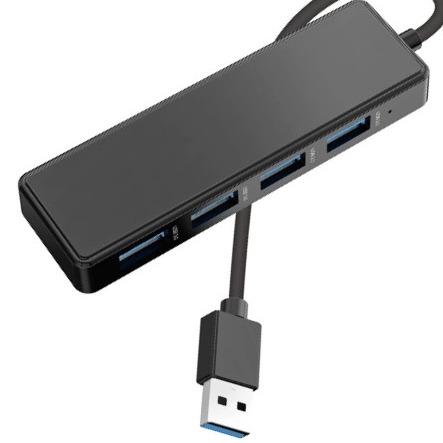 4 6 7 Port USB 3.0 Hub Untuk Laptop USB A Splitter Dengan Kabel Perpanjang USB C Power Port