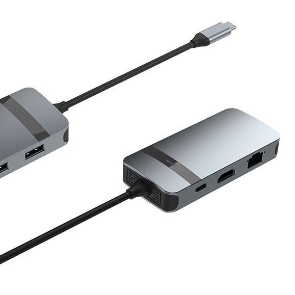 4 IN 1HDMI USB UP Usb C Adaptor Untuk Laptop Power Ditingkatkan Konektivitas Audio