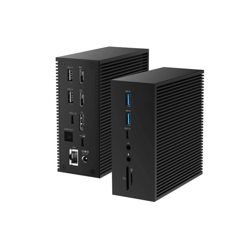 DisplayLink Docking Station Untuk Macbook Pro Dual Monitor M1/M2 Windows 15 In 1 USB C 3.0 Laptop