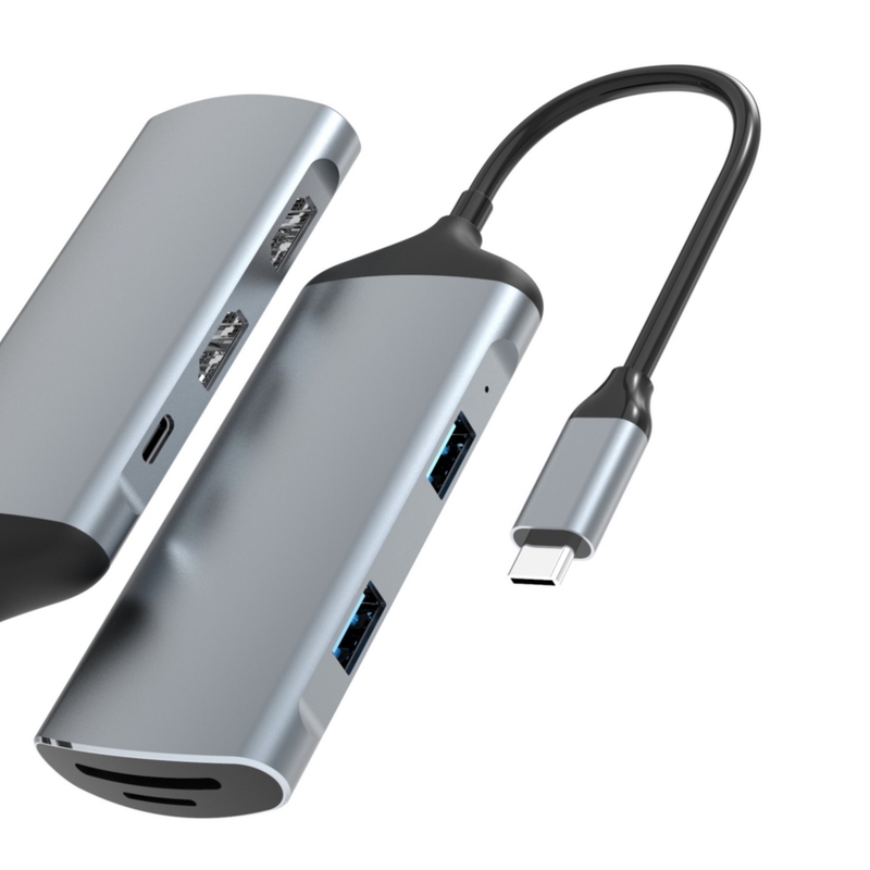 Adaptor USB C Kartu SD Slot Kartu TF USB 3.0/2.0 Adaptor Tipe C Untuk Transfer Data
