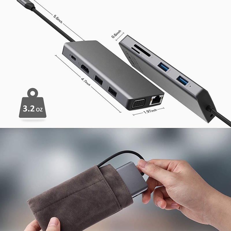 Adaptor USB C Kartu SD Slot Kartu TF USB 3.0/2.0 Adaptor Tipe C Untuk Transfer Data