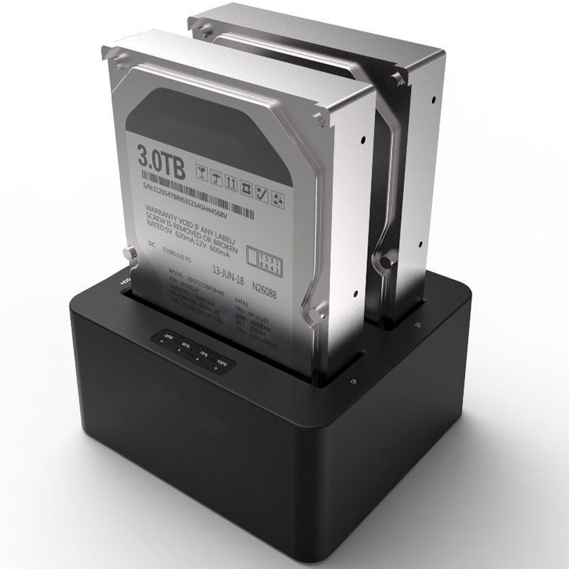 6Gbps SATA I/II/III Eksternal HDD Hard Drive Duplikator Dan Cloner Dengan Stand Alone Seluruh Drive Clone Mode