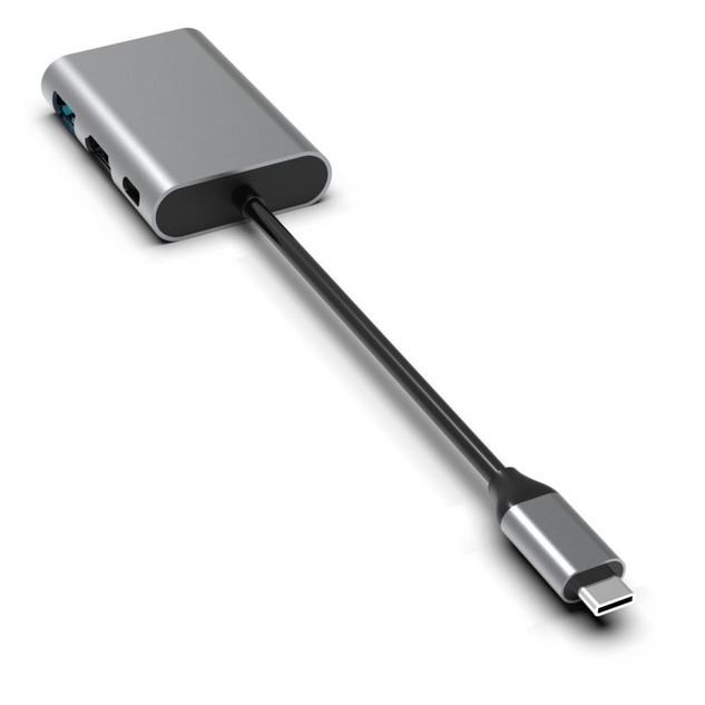 4 In 1 USB A Port Hub Adapter 4 Port Docking Station Hub Untuk Laptop Tablet