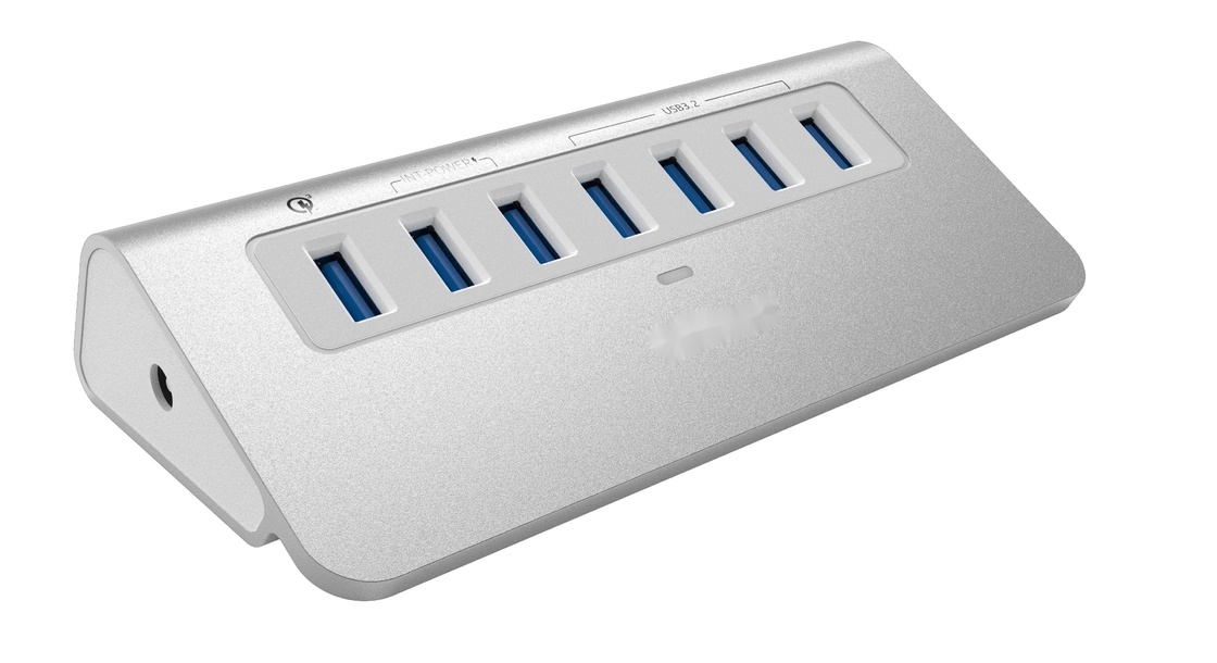 Stasiun Docking USB C Perak yang Nyaman dengan Displaylink IC dan Port USB 3.0