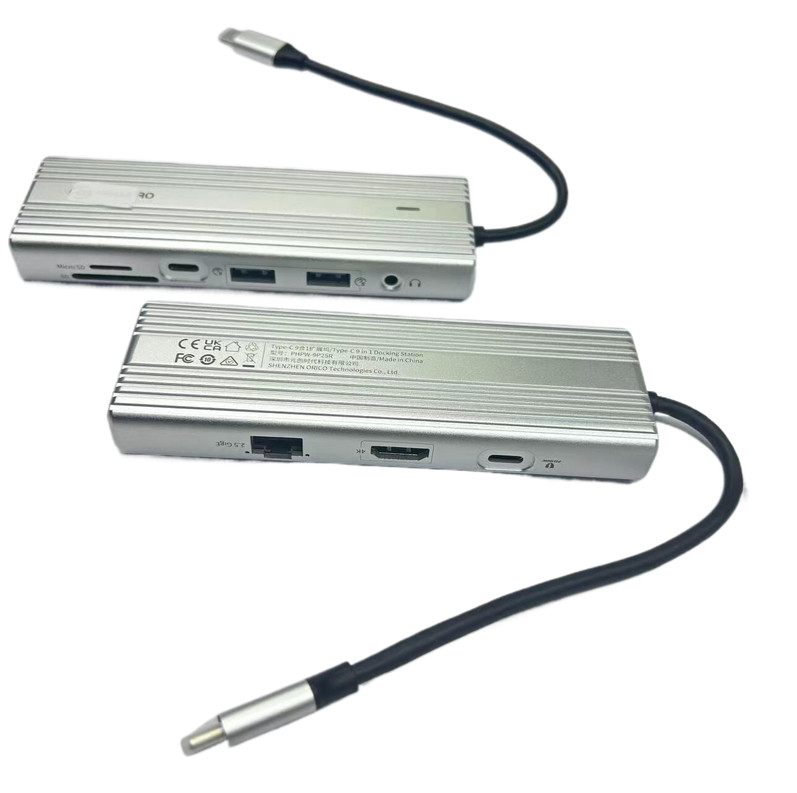 mac usb c hub 6 in 1 Docking Station USB-C ke USB A 3.0 PD 100W untuk mac mini m1 m2