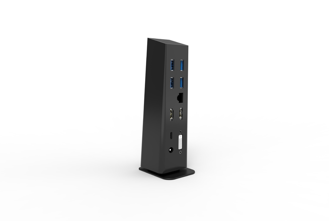 Thunderbolt Portable Docking Station Untuk Laptop Komputer Kabel Terintegrasi USB3.0 Hub Docking Station