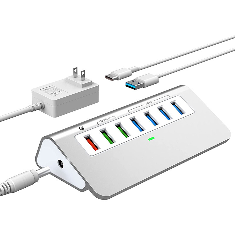 Kecepatan Transfer Data Hingga 10/5Gbps Hub Konektor USB-C dengan Sertifikasi CE