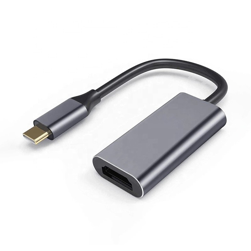 Pria-Wanita USB 3.1 Tipe C ke HDMI HDTV Kabel Adaptor Konverter 4K 60Hz 1080P CCA Konduktor