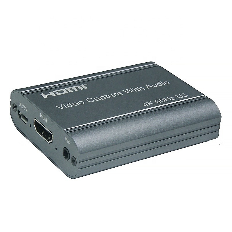 Professional 4K 60Hz HDMI ke USB3.0 Video Capture Card Dengan Audio Output Dan USB 3.0