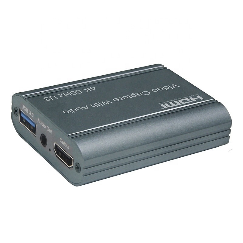 Professional 4K 60Hz HDMI ke USB3.0 Video Capture Card Dengan Audio Output Dan USB 3.0