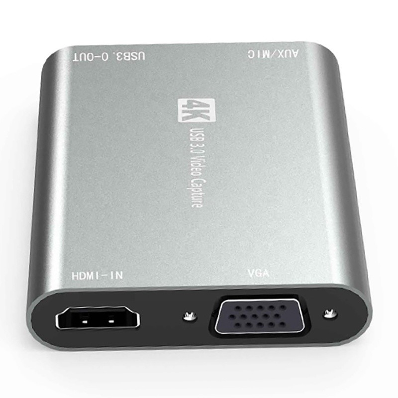 USB 3.0 HDMI Video Capture DVR Card Box Dengan Mic VGA Loop Out Untuk Kamera Komputer Xbox