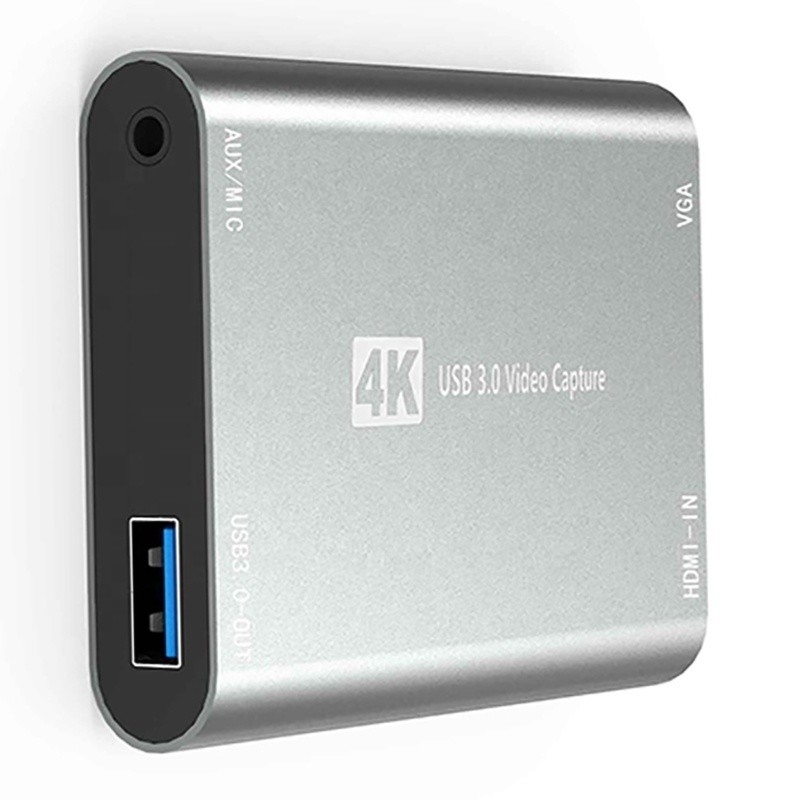 USB 3.0 HDMI Video Capture DVR Card Box Dengan Mic VGA Loop Out Untuk Kamera Komputer Xbox
