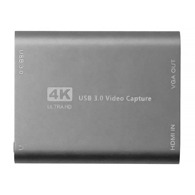USB 3.0 HDMI Video Capture DVR Card Box Dengan Mic VGA Loop Out Untuk Kamera Komputer Xbox