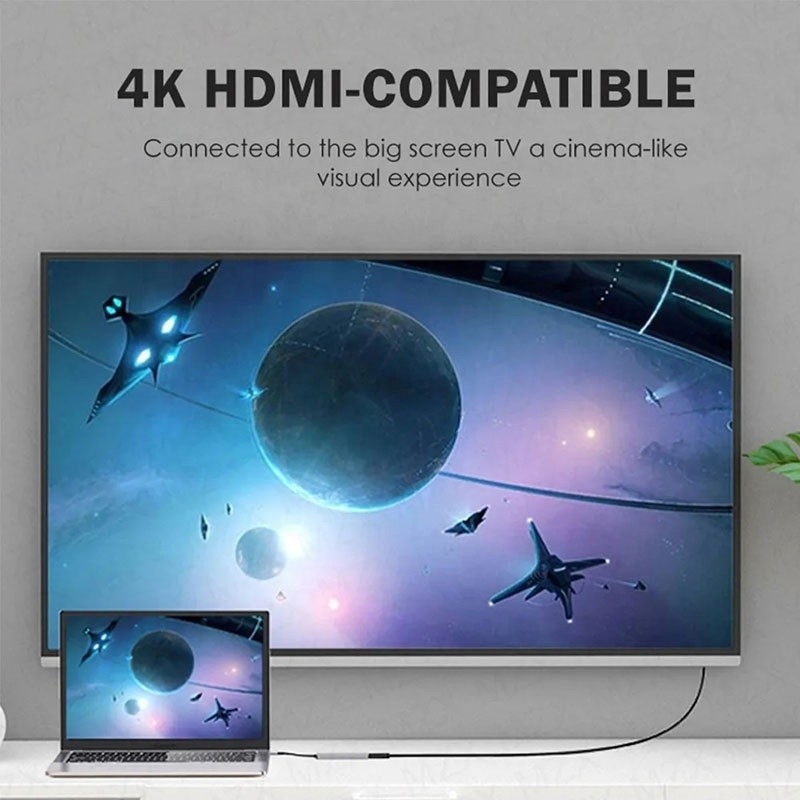 6-in-1 Multiport Laptop Docking Station dengan 4K HD HDMI HDTV USB 3.0 SD TF Card Reader