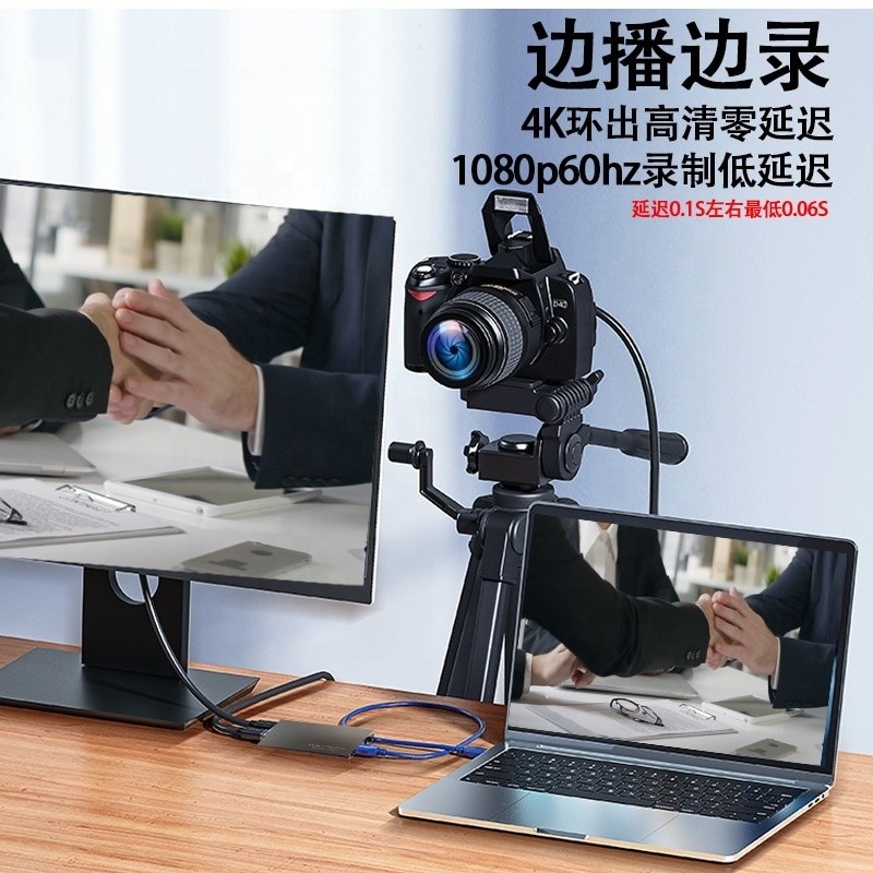 Loop Out USB C Type C Hub Dengan High Definition 4K 60Hz HDMI Video Capture Card