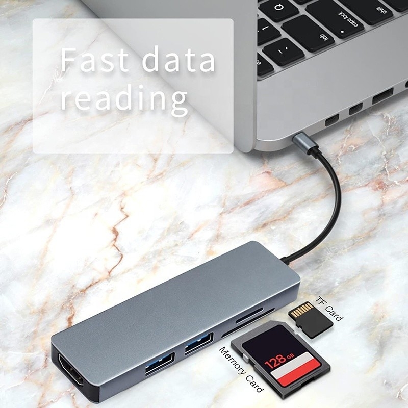 11 In 1 USB-C Hub Tipe-C Ke HDMI USB3.0 USB2.0 SD TF Adapter Hub dengan Card Reader