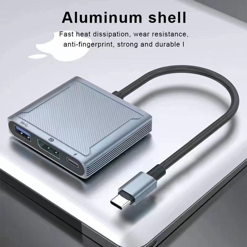 USB C Hub Dengan HDMI Dan Displayport, 13 In 1 USB C Untuk Displayport Hub Dengan 100W PD