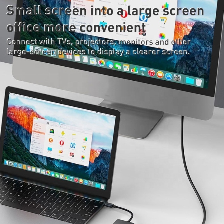 8-In-1 Multiport Adapter USB-C Hub Dengan HDMI 3 USB3.0 RJ45 Dan PD Output 5-8 Port