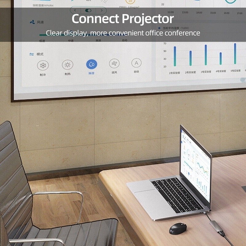 Disesuaikan 6-In-1 USB C Type-C Hub Ke 4K HDMI dan USB 3.0 untuk Macbook OEM / ODM