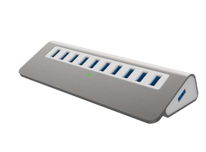 USB 3.1 Antarmuka 4-In-1 Tipe C Hub Adaptor Multiple Untuk Transfer Data Kecepatan