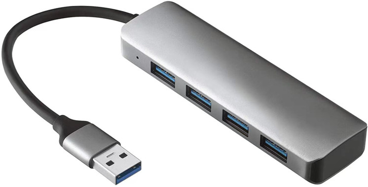 4K HDMI kompatibel Type-C ke USB C Hub Adapter dengan 2 USB3.0 dan PD Charging Port